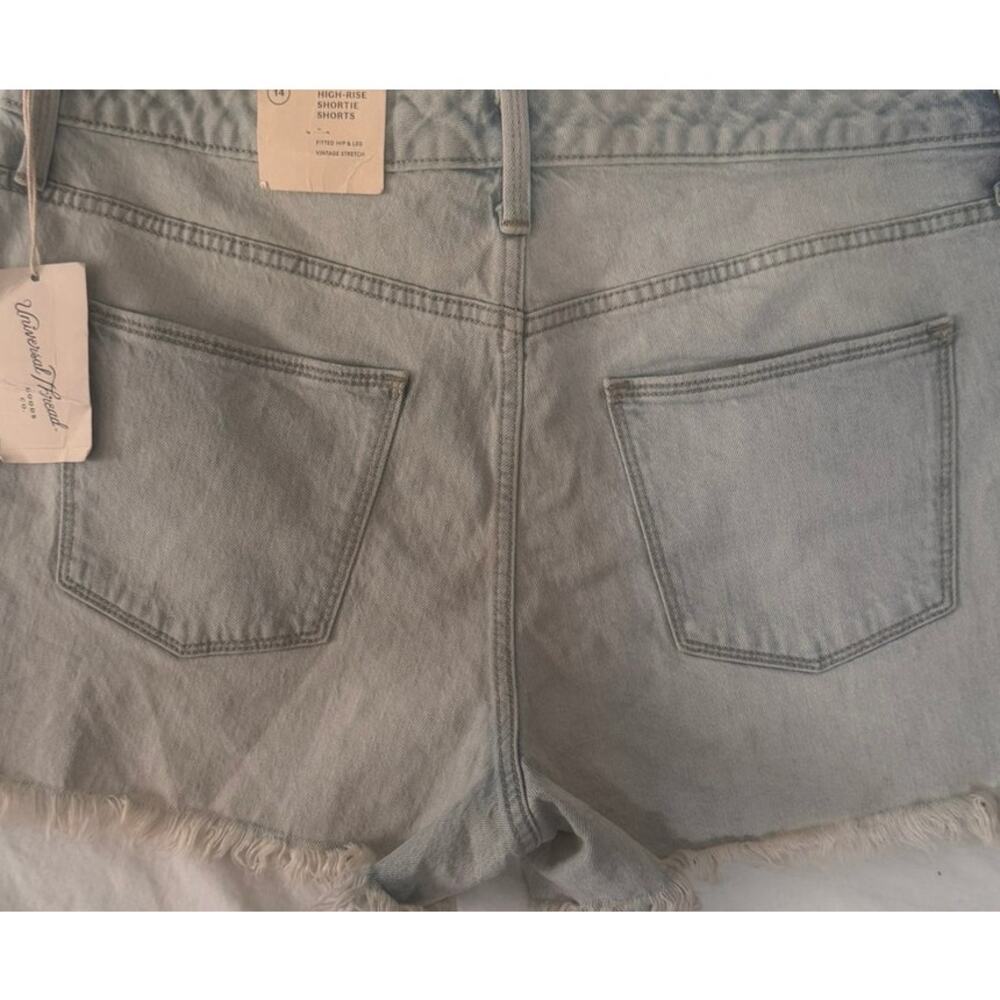 Universal Thread Size 14 32R Denim Vintage Stretch Shortie Shorts NEW NWT - Picture 11 of 13